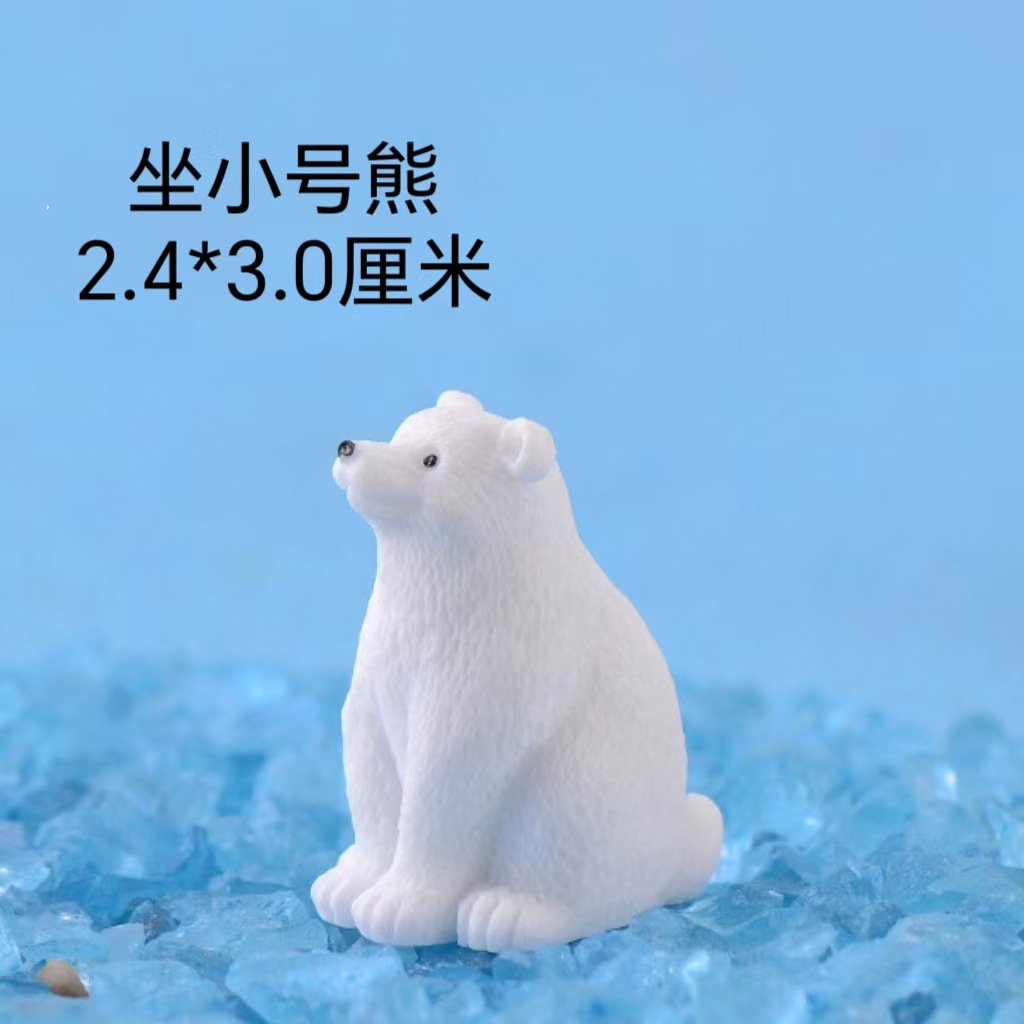 Adornos de osos polares, peceras, muñecas de paisajismo, muebles creativos para el hogar, decoración de escritorio, fabricantes de accesorios de micropaisaje