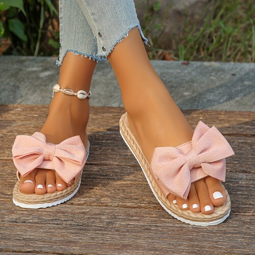 Women's Sweet Bow Slide Sandals Sizes 5-9 Comfortable