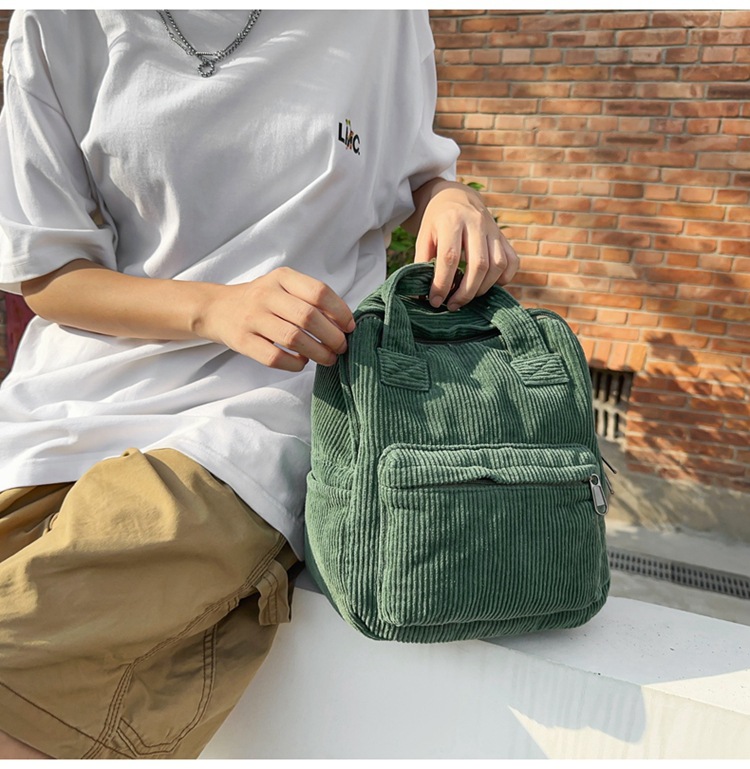 Zipper Closure Type Solid Color School Daily