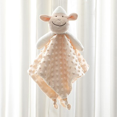 厂家卡通安抚巾婴幼儿新生儿豆豆绒安抚毯批发跨境哄睡神器柔软