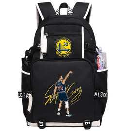 08足球球星C罗印花USB大容量青少年学生书包男女休闲旅行双肩背包