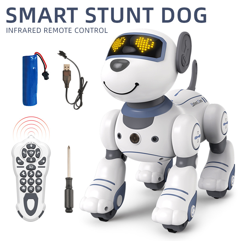 Cross-border intelligent remote control robot dog early education programming touch induction electric stunt simulation toy dog electronic pet