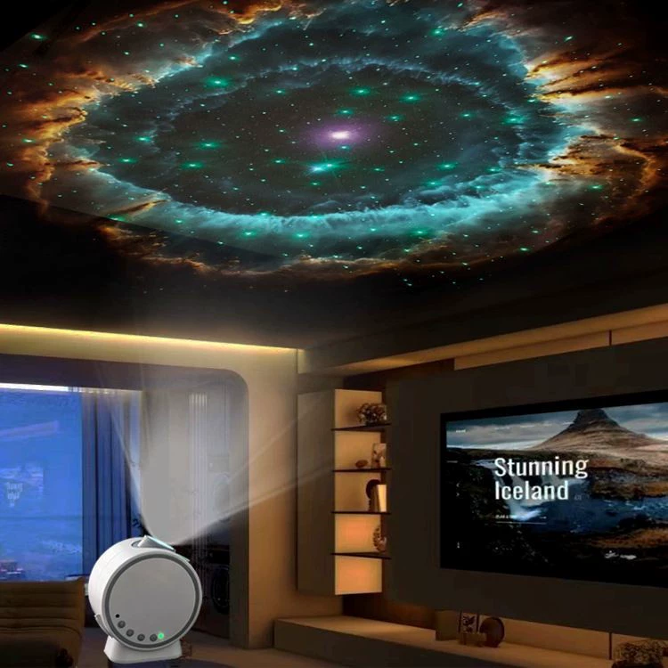 Starry sky, lamp with projector, lights, rotating night light, new collection