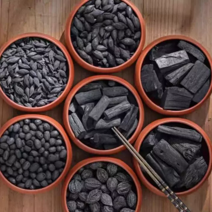 煮茶碳小块炭围炉煮茶炭家用煮茶木炭橄榄炭核桃炭乌榄炭龙眼炭