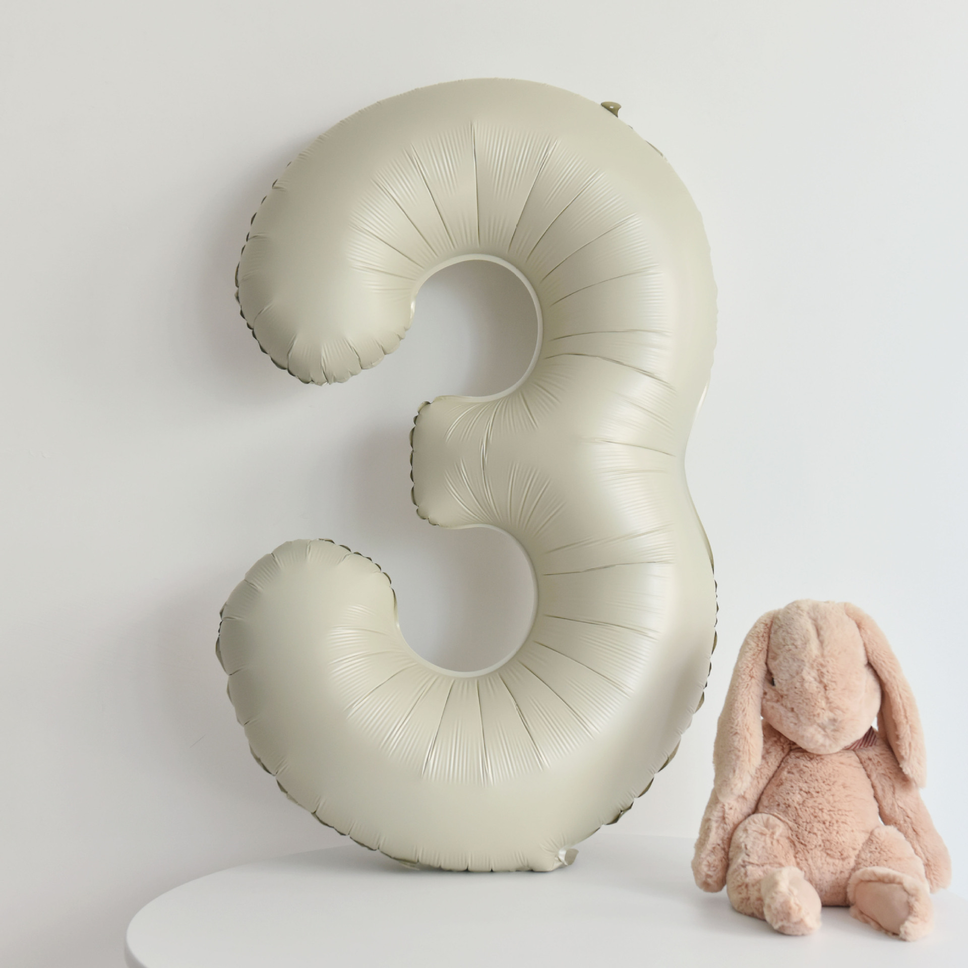 Ins globos digitales de color crema decoración de cumpleaños de bebé escena fiesta ambiente de cumpleaños accesorios de fotografía decoración