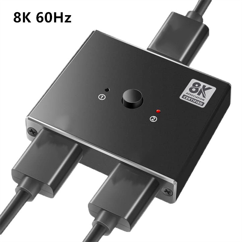 HDMI Bidirectional Switcher 8K@60Hz4K@120Hz Video Converter Hd Mutual Conversion Ab Splitter