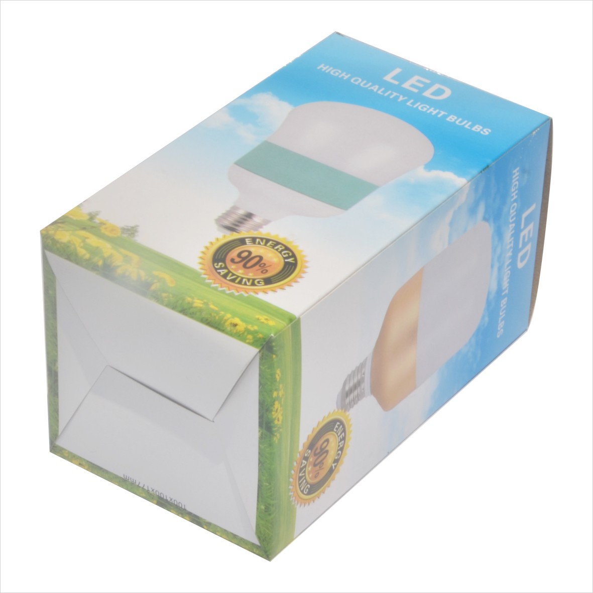 家用电器灯饰灯泡包装盒 A泡 柱形泡包装彩盒印LOGO定制环保纸盒