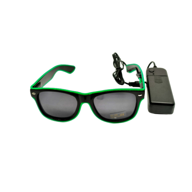 Fábrica directa fiesta gafas luminosas bar espectáculo gafas luminosas props cool led rescate fluorescente