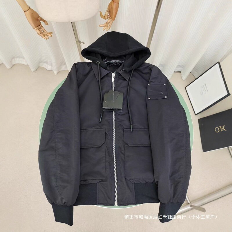 New Spring and Autumn Versatile Scissor Men's Jacket Shirt Coat Windbreaker Scissor Down Jacket OXLEY BOMBER