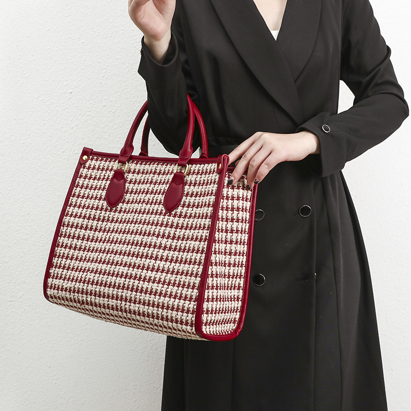 Large Women's Tote Bag For Work, Versatile Shoulder Briefcase_voghion.com