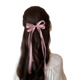 Милая заколка для волос с бантиком, хвостик, аксессуар для волос