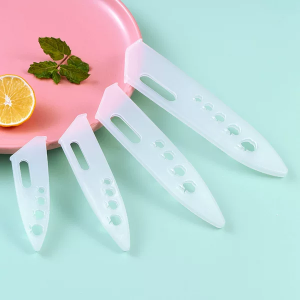 Plastic Knife Sheath Mini Fruit Knife Daily Use Fruit Knife Portable Peeling Knife with Protective Cover