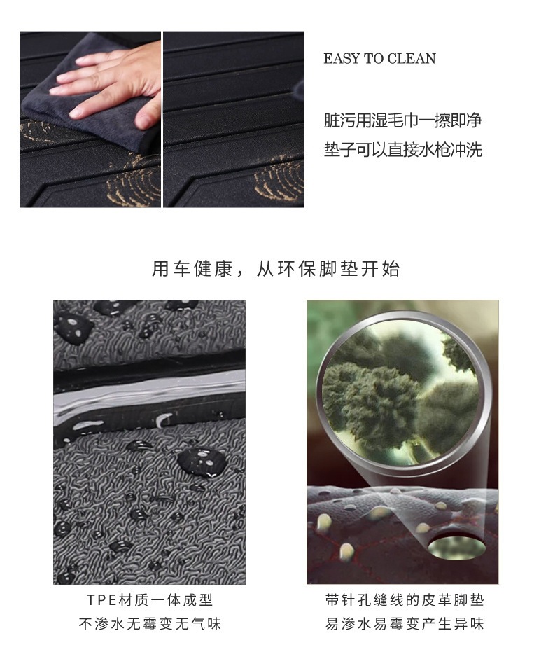 Specially Designed for Honda Accord, Civic, Fit, Lefeng, Haoying, Jade, Spirior, and Crosstour Tpe Car Floor Mats