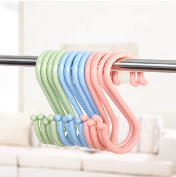 S-Shaped Door Small Hook Kitchen Hook Creative Bathroom Nail-Free Hook Wardrobe Clothes S Hook Wholesale