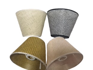 Cross-border e-commerce for European popular woven lampshade PE grass woven paper woven desk lamp lampshade E27 lampshade