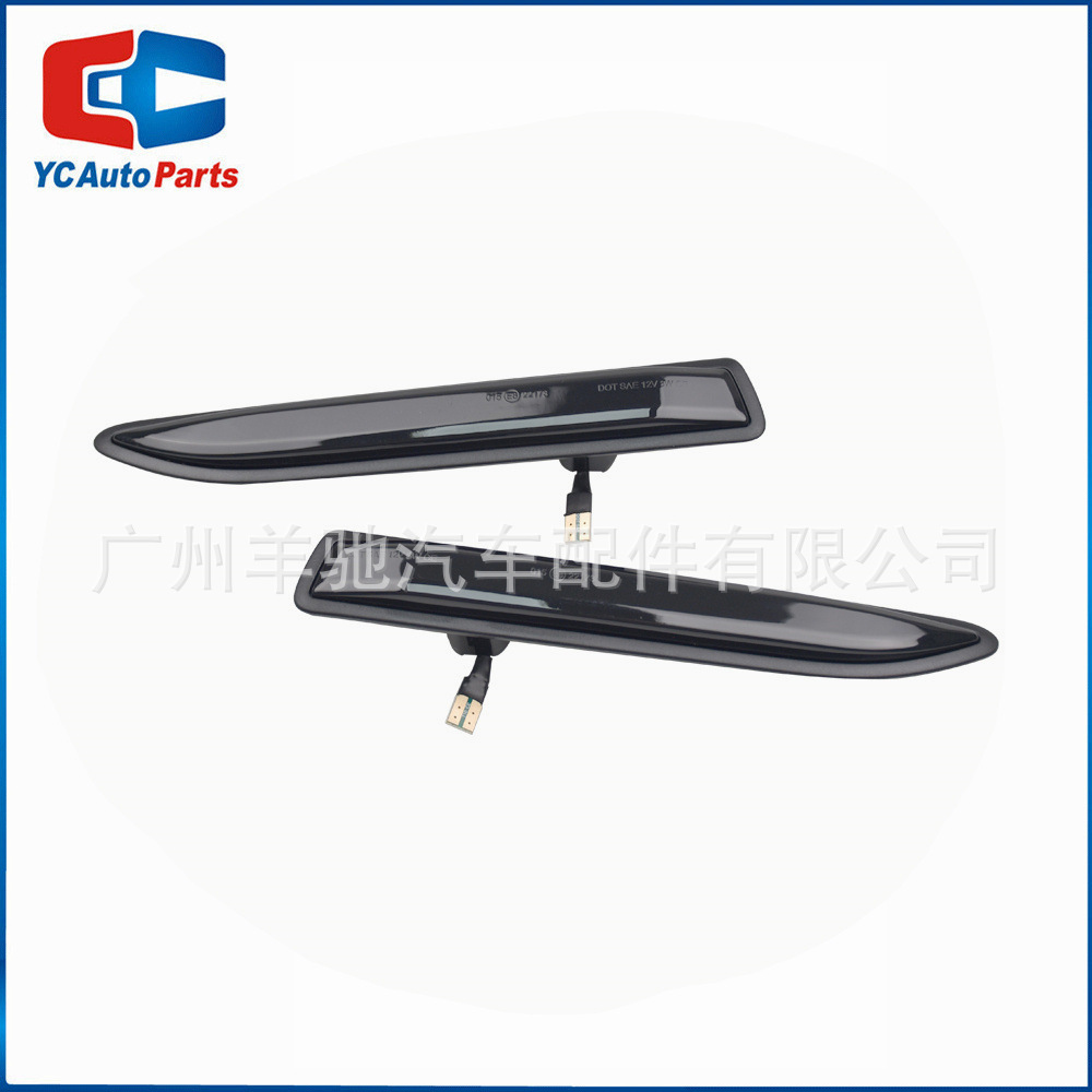 Para Ford Mondeo Mondeo MK4 Modificado LED Leaf Panel Light Flujo de agua Ala lateral Luz de dirección