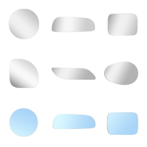 Car rear view blind spot mirror 360° rear view mirror with base frameless sector square extended small round mirror
