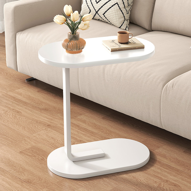Mesa lateral de sofá, sala de estar para el hogar, mesa auxiliar móvil, estante lateral de cama, mini balcón, mesa pequeña moderna simple