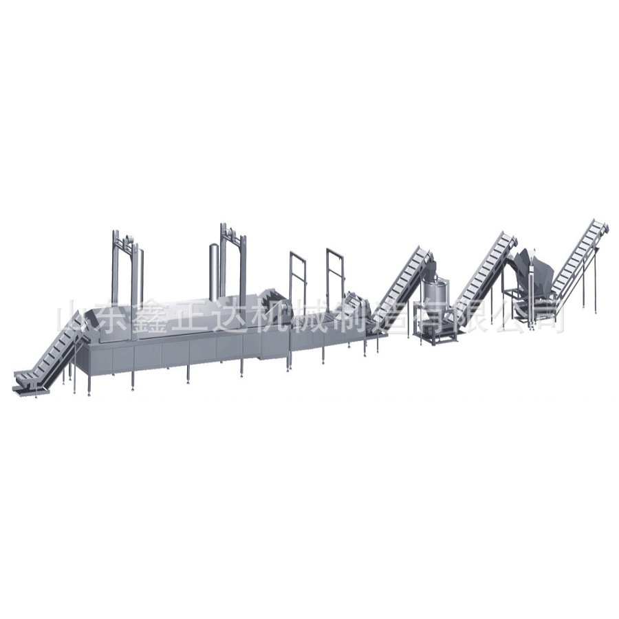 鑫正达出薯条生产线 商用薯条生产流水线 美式薯条加工成套设备