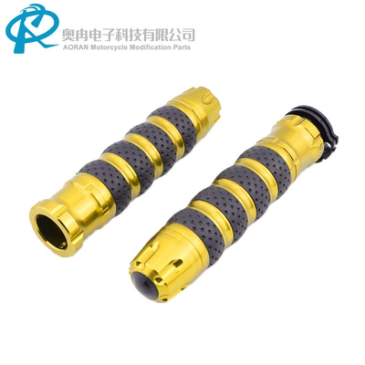 Throttle Handlebar Grip Rubber – Motorcycle Handle Cover - gold-1-pair-pvc-box
