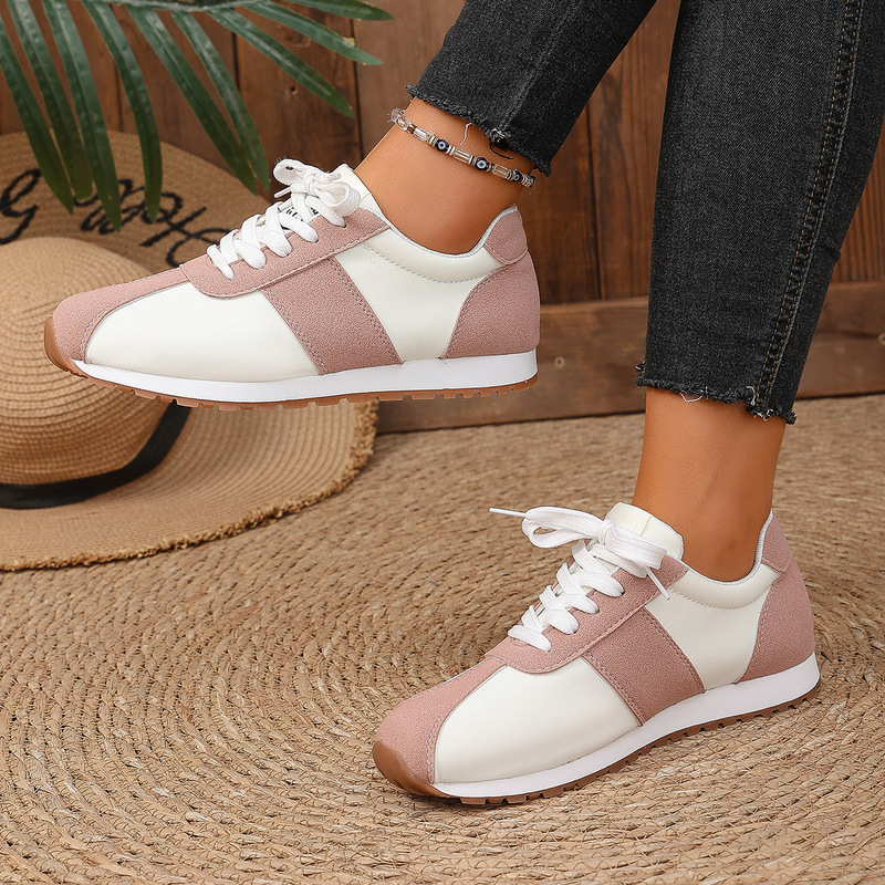2026 Comfortable and Understated Luxury New Retro Flat Lace-Up Casual Sneakers German Training Shoes Forrest Gump Shoes for Women