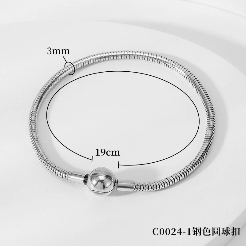 C0024-1 스틸 컬러 볼 버클