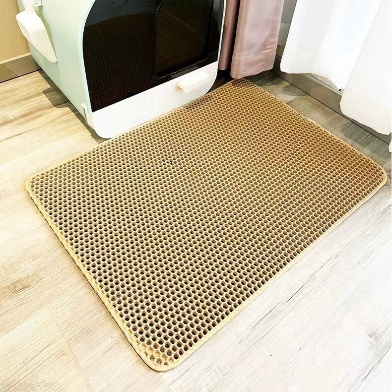猫砂マット猫砂盆フィルター持ち出し防止猫砂超大型EVA二重ペット制御砂マット猫用品卸売り|undefined