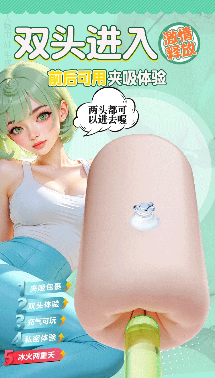 Portable Male Masturbator Cup TPE Water-Filled Manual High-Stimulation Adult Toy — detail image 5