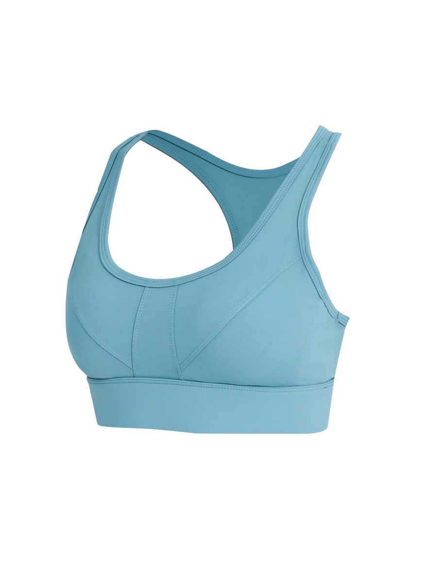 Nueva belleza espalda yoga correr fitness BRA alta resistencia a prueba de golpes de una pieza fija pecho pad deportes ropa interior para mujeres