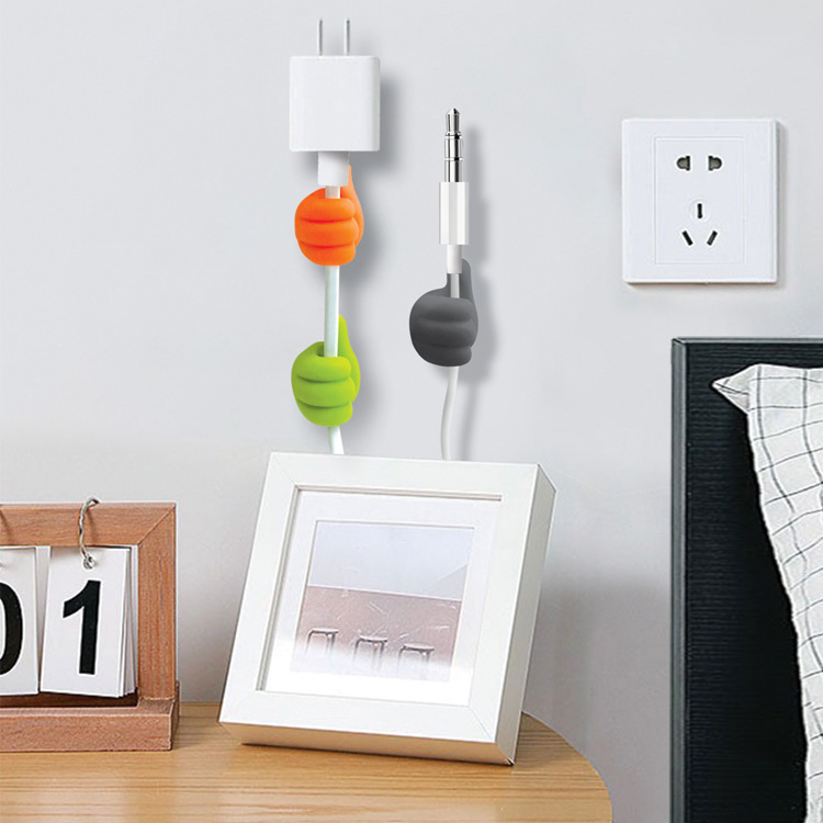Small creative thumb storage line like hook punch-free cute seamless fixed desktop neat small sticky hook Small creative thumb storage line like hook punch-free cute seamless fixed desktop neat small sticky hook