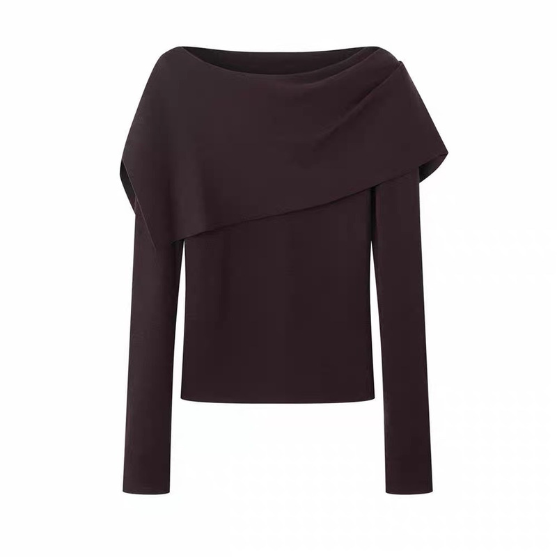 Domestic Niaojia 2026 Autumn New Versatile Cape Shawl Style Faux Two-Piece Long Sleeve Knit Sweater for Women BR803156 Domestic Niaojia 2026 Autumn New Versatile Cape Shawl Style Faux Two-Piece Long Sleeve Knit Sweater for Women BR803156