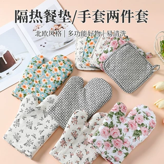 烤箱手套防烫加厚烘培耐高温厨房家用微波炉隔热防烫烤炉专用手套