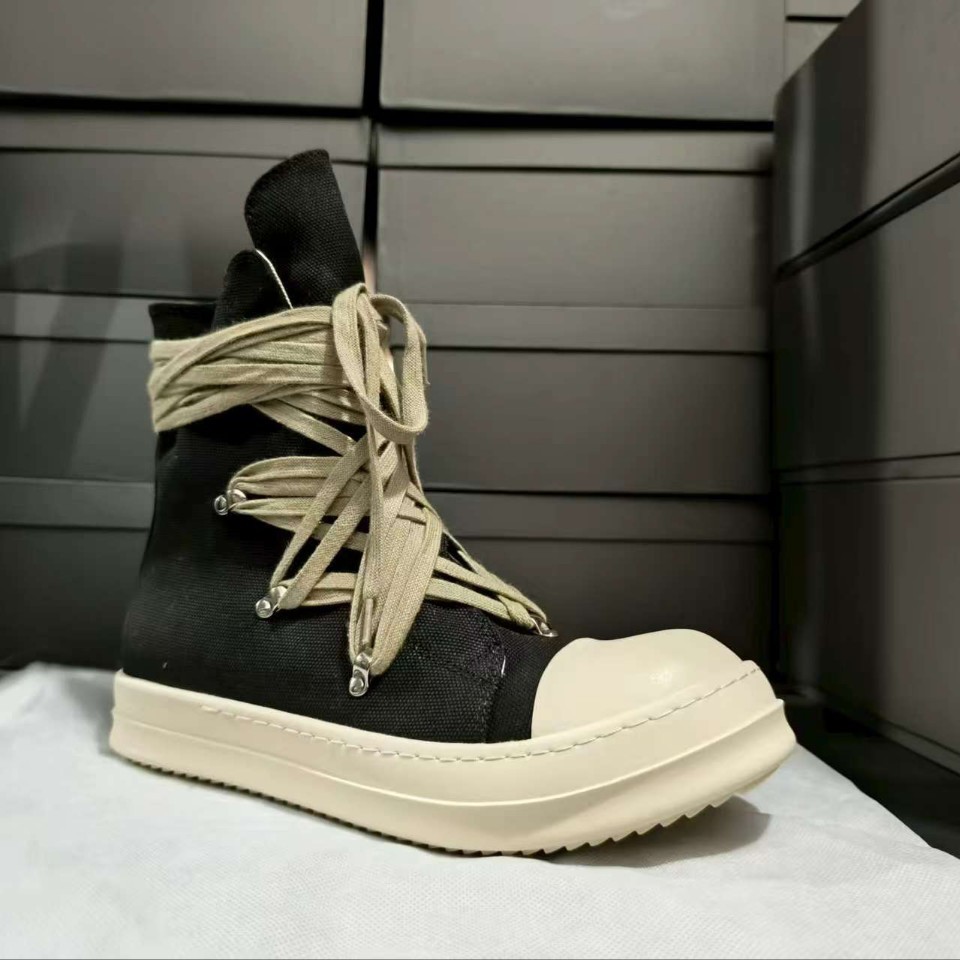 25 Spring and Summer Men's New High-Top Strap Canvas Shoes, Breathable, Non-Slip, Comfortable, Fashionable and Personalized Casual Shoes, Men's Sneakers