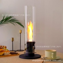 旋风酒精小壁炉真火室内外庭院 桌面装饰火炉装饰取暖ins网红摆件