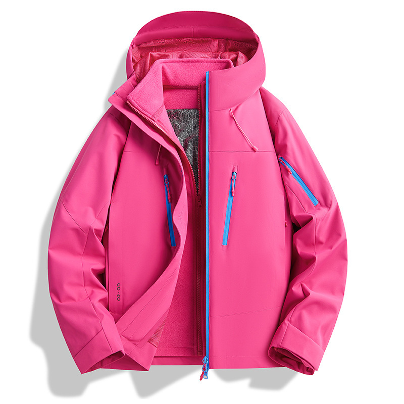 户外山系新款冲锋衣男女春秋季防风防水徒步登山服情侣外套夹克|undefined