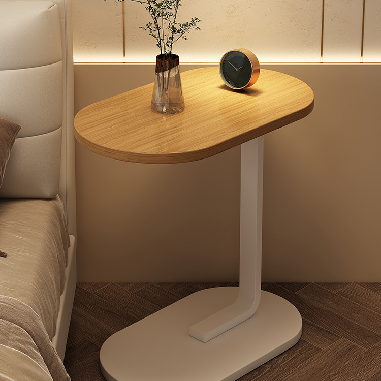 Estante de cabecera, mesita de noche para dormitorio, mesita de noche para el hogar, pequeña mesa pequeña y muy estrecha, mesa pequeña móvil, mesa lateral pequeña