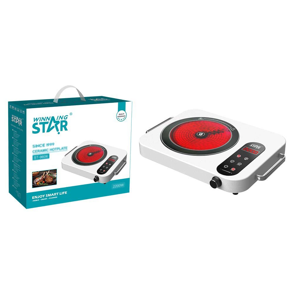 Winningstar британские европейские правила дома 2200W высокая мощность высокая термостойкость полированная панель черного кристалла электрокерамическая печь