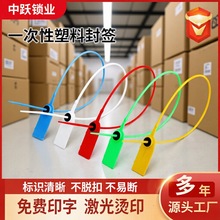 出口一次性塑料铅封服装鞋子防拆封条物流拉煤车防盗封条锁扣