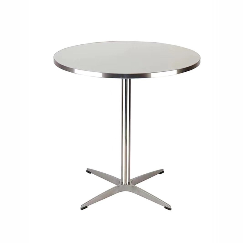 輸出シルバーエッジダイニングテーブルモダンシンプル韓国ラウンド小さなアパートカフェレストラン中古オフィステーブル|undefined