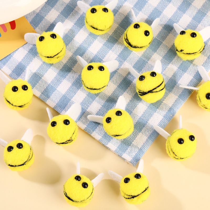 High Elastic Little Bee Hair Ball DIY Cartoon Cute Clothing Accessories Jewelry Accessories Hairpin Decoration Little Bee Hair Ball