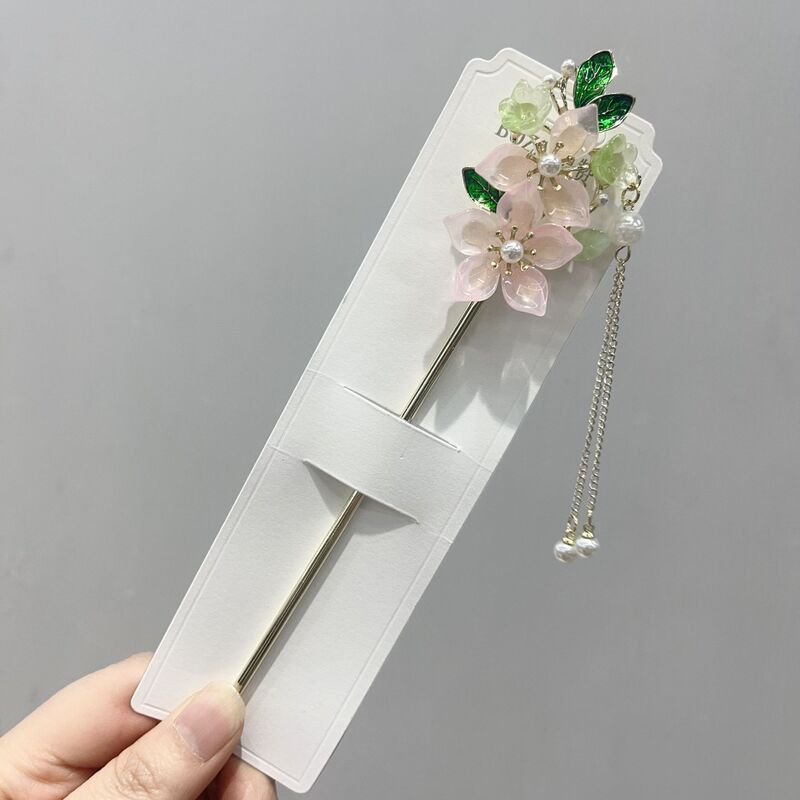 发簪现代简约新中式簪子古风步摇发钗汉服旗袍头饰渐流苏发簪|undefined