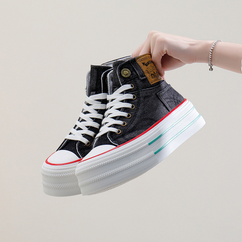 2024 herbst Neue Koreanische Leinwand Studenten Tragen Dicken sohlen Casual Ins Trendy Board Weibliche Schuhe BR616_voghion.com