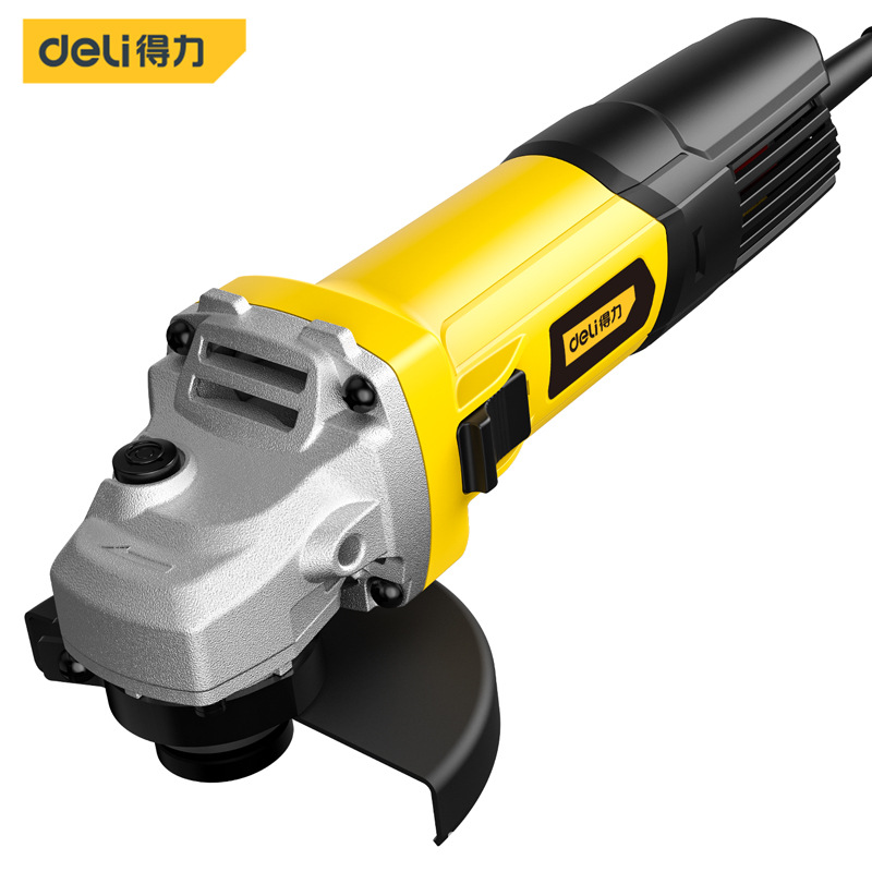 得力工具DL6371交流角磨机950W侧开关多功能大功率专业角向磨光机