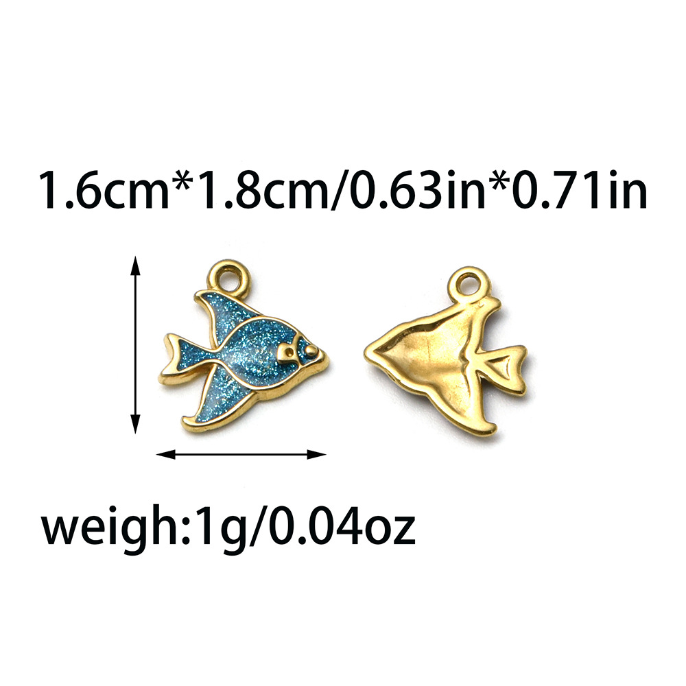 1 Piece 304 Stainless Steel Fish Polished Pendant DIY Ornament Accessories display picture 1