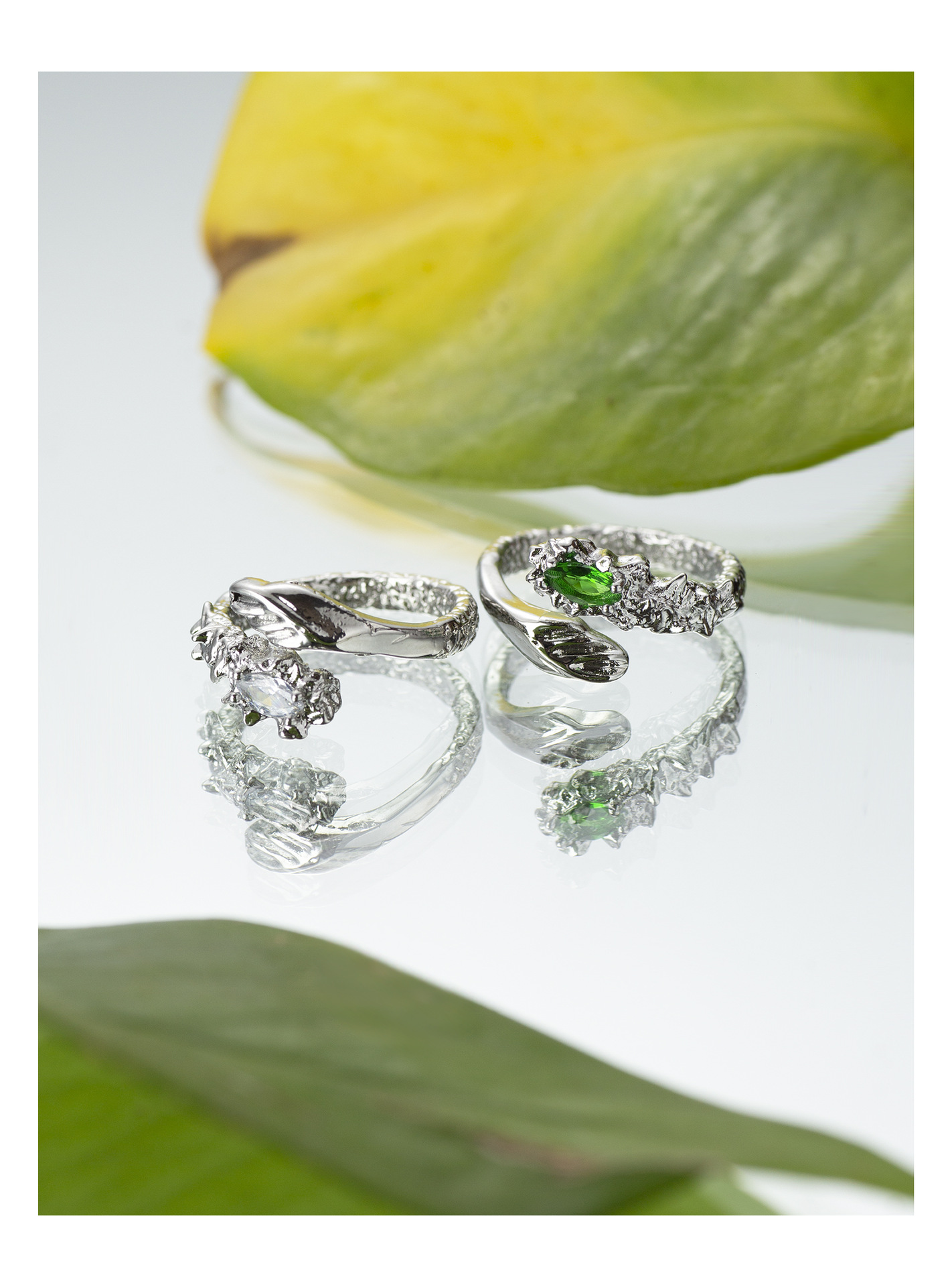 Fashion Snake Copper Plating Zircon Open Ring