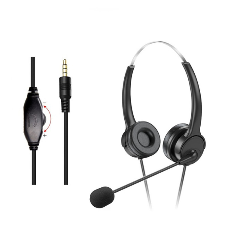 ヘッドセット式電話イヤホン事務コール電気販売姉3.5 TYPE-C USB帯麦通話騒音卸売り|undefined