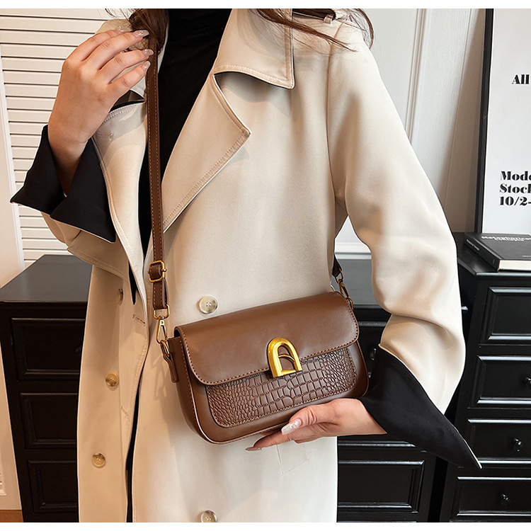 Women's Crossbody Bag Crocodile Pattern Shoulder Bag For Autumn_voghion.com