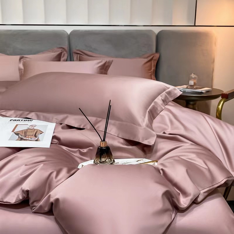 Luxe katoenen dekbedovertrek set vierdelig voor alle seizoenen_voghion.com