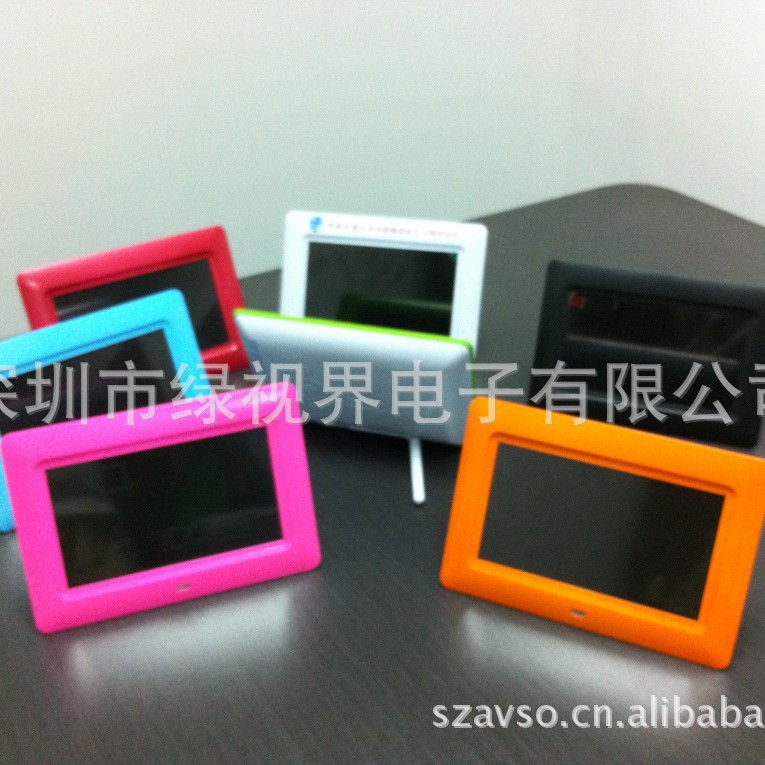 爱微视热卖！锂电池7寸数码像框 高清数码相框 多功能电子相册