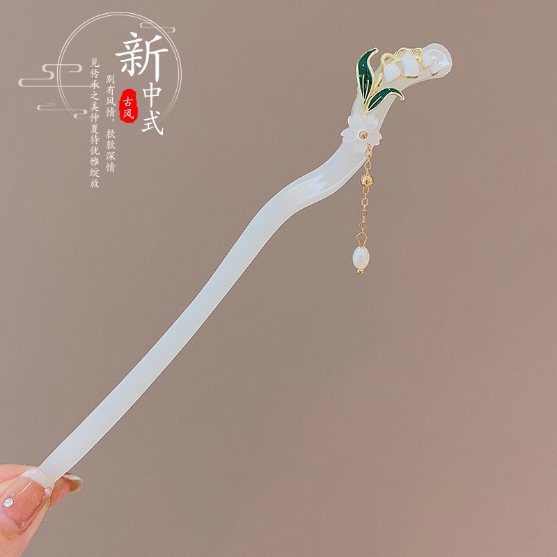 Estilo antiguo borla Flor horquilla de las mujeres nuevo estilo chino de alta calidad accesorios para el cabello Hanfu tocado horquilla paso sacudida updo horquilla para el cabello